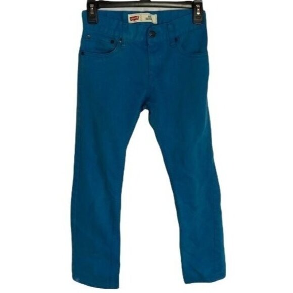 511 kids levi's Strauss blue jeans skinny blue pockets zipper size kids 10 READ - Picture 1 of 8